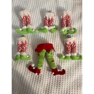 Christmas Elf Legs Clip on Christmas tree ornaments